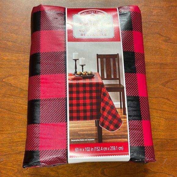 Vinyl Tablecloth Buffalo Plaid - Picture 1 of 5
